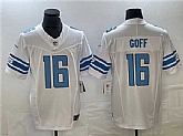 Men's Detroit Lions #16 Jared Goff White 2023 F.U.S.E. Vapor Untouchable Limited Jersey,baseball caps,new era cap wholesale,wholesale hats